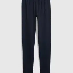 GAP Girls Dark Blue Cotton Solid Leggings-picture-31