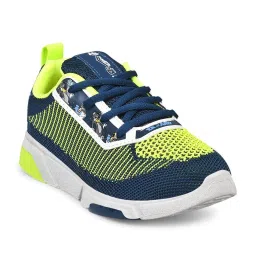 Campus Kids Navy & Green Running Shoes image 2