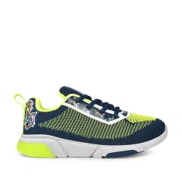 Campus Kids Navy & Green Running Shoes image 1