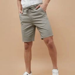 Code By Lifestyle Grey Regular Fit Shorts-picture-39