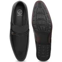 Privo by Inc.5 Men's Black Formal Loafers image 3