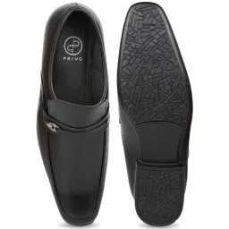 Privo by Inc.5 Men's Black Formal Loafers image 3