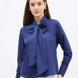 Styli Blue Synthetic Solid Top-picture-38