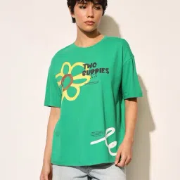Only Green Cotton Print T-Shirt-picture-42