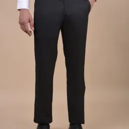 Cantabil Grey Regular Fit Solid Formal Trousers-image-55