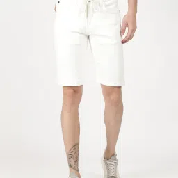 Wrangler Bleach White Regular Fit Denim Shorts image 1