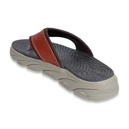 Carlton London Men's Tan Thong Sandals image 5