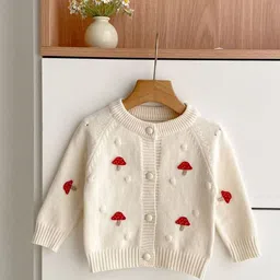 LULU & SKY Girls Embroidered Cardigan with Applique Detail-picture-49