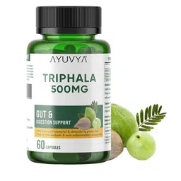 Ayuvya Triphala Capsules for Digestion Capsule- 60 cap image 1