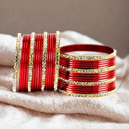 Vidhya Kangan Set Of 32 Artificial Stone Studded Bangles image 2