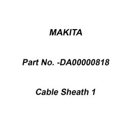 Makita Cable Sheath 1 Suitable for ELM3311, Part No DA00000818-picture-25
