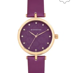 GIORDANO Women Purple Textured Dial Watch 2767-07 image 1