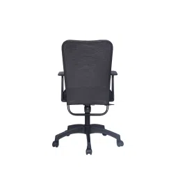S J Corporation Shine Medium Back Ergonomic Mesh Chair - Black image 4