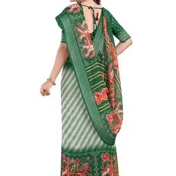 Kemza Pack Of 2 Striped Patola Saree image 5