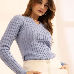 ARMISTO Women Cable Knit Pullover-picture-13