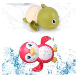 ADKD Swimming Penguin and Turtle Wind Up Bath Toy - Pack Of 2  Colour May Vary-picture-4