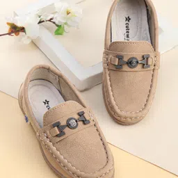 Cute Walk by Babyhug Slip On Formal Loafers - Khaki-picture-19