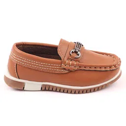 Cute Walk by Babyhug Slip On Loafers - Brown image 3
