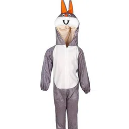 RAJ FANCY DRESSES Full Sleeves Rabbit Animal ThemeCostume Dress- Grey & White image 4