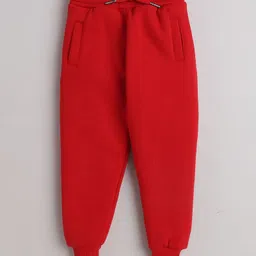 Knitting Doodles Fleece Woven Full Sleeves I M Not A Troublemaker Text Printed Sweatshirt With Joggers Set - Red image 5