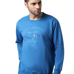 Vimal Jonney Green & Blue Regular Fit Printed Sweatshirts - Pack of 2 image 4