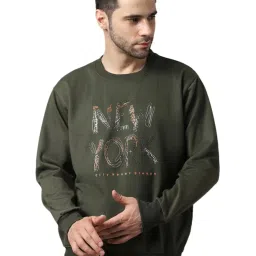 Vimal Jonney Green & Blue Regular Fit Printed Sweatshirts - Pack of 2 image 2