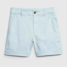 GAP Blue Cotton Solid Shorts image 5