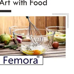 Femora Borosilicate Glass Microwave Safe Mixing Bowl (700 ml) - Set of 1 image 4