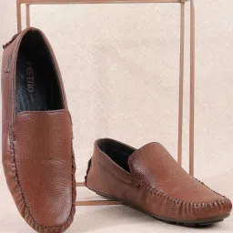 Metro Men's Brown Casual Loafers image 1