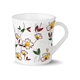 Larah by Borosil White Ceramic Tea & Coffee Mug - Set fo 6 280ml image 1
