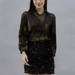 PURYS Green Printed Shirt image 1