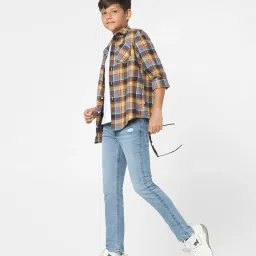 Jack & Jones Junior Light Blue Solid Jeans image 4