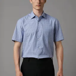 Louis Philippe Blue Regular Fit Checks Shirt image 1