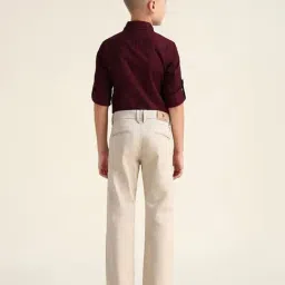 U.S. Polo Assn. Boys Beige Cotton Trousers image 2