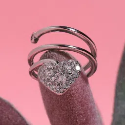 Sohi Gold-Plated Statement Nail Ring image 1