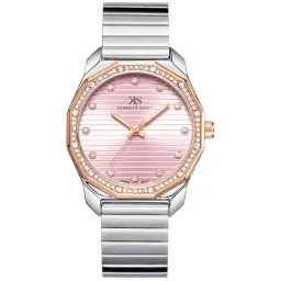 Kenneth Scott Men's Champagne Dial Analog Watch - K23030-GBGC image 1