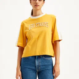 Levi's Yellow Logo Print T-Shirt image 1