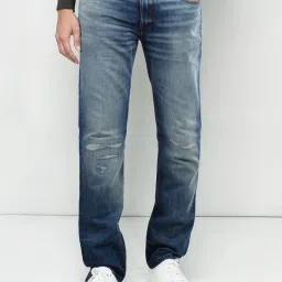 celio Celio* Stone Blue Slim Fit Distressed jeans image 1