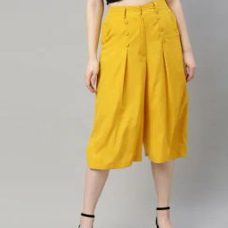 Sera Yellow Regular Fit Culottes-picture-24