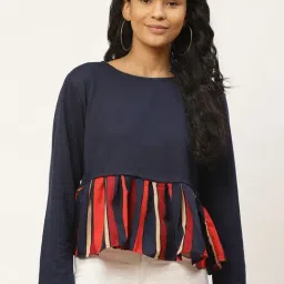 Belle Fille Navy Full Sleeves Sweatshirt-image-22