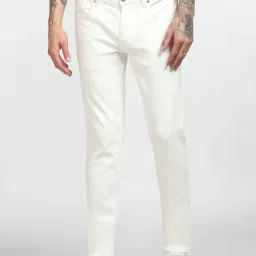 Jack & Jones White Cotton Skinny Fit Jeans-picture-36