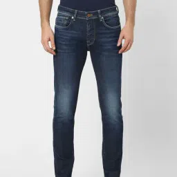 Selected Homme Dark Blue Denim Slim Fit Jeans-image-77