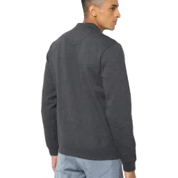 Allen Solly Dark Grey Cotton Regular Fit Sweatshirt image 2