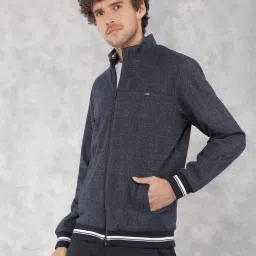 Crimsoune Club Navy Regular Fit Checks Sweatshirt image 1