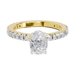 Sparkles Lab Grown Diamond 14k (585) Yellow Gold Ring for Women image 1