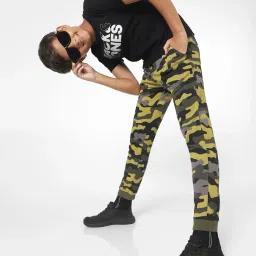 Jack & Jones Junior Olive Camouflage¿ Trackpants image 4