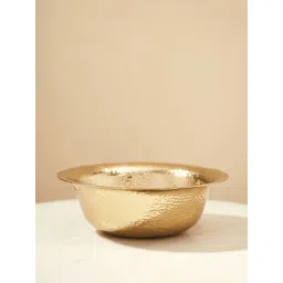 Pure Home and Living Gold Metal Textured Decorative Bowls image 1