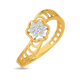 Kisna Diamond & Gold Jewellery Elenor 18k (750) Diamond & Gold Ring For Women image 1