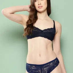 Leading Lady Navy Lace Bra & Panty Set image 1