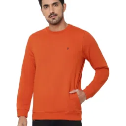 Allen Solly Orange Regular Fit Sweatshirt image 1